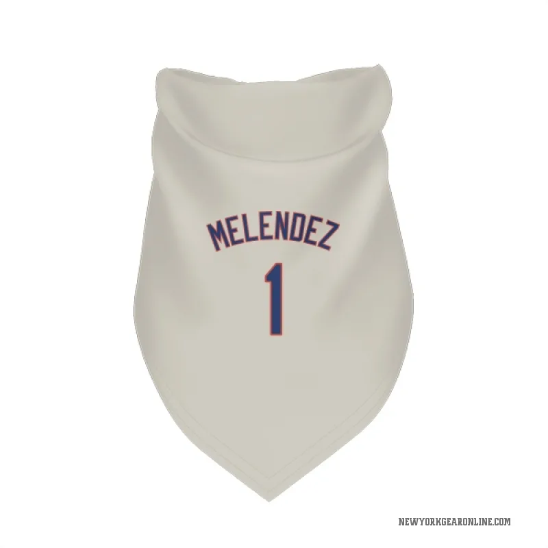 MJ Melendez  Cream New York Mets  Cat & Dog Pet Bandana