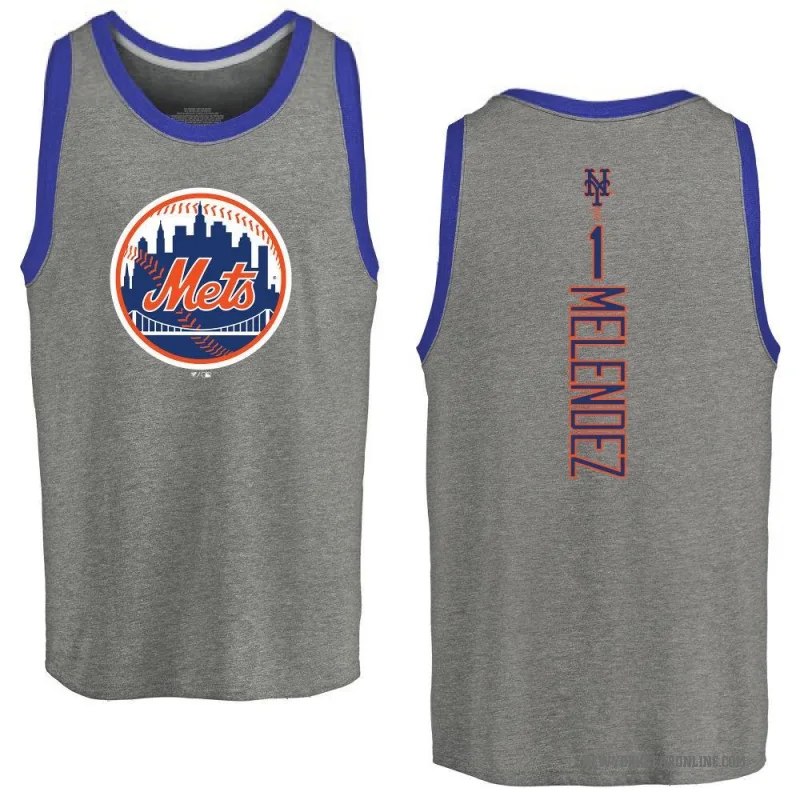 MJ Melendez Men's Ash New York Mets Backer Tank Top -