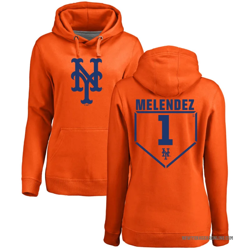 MJ Melendez Women's Orange New York Mets Branded RBI Pullover Hoodie -