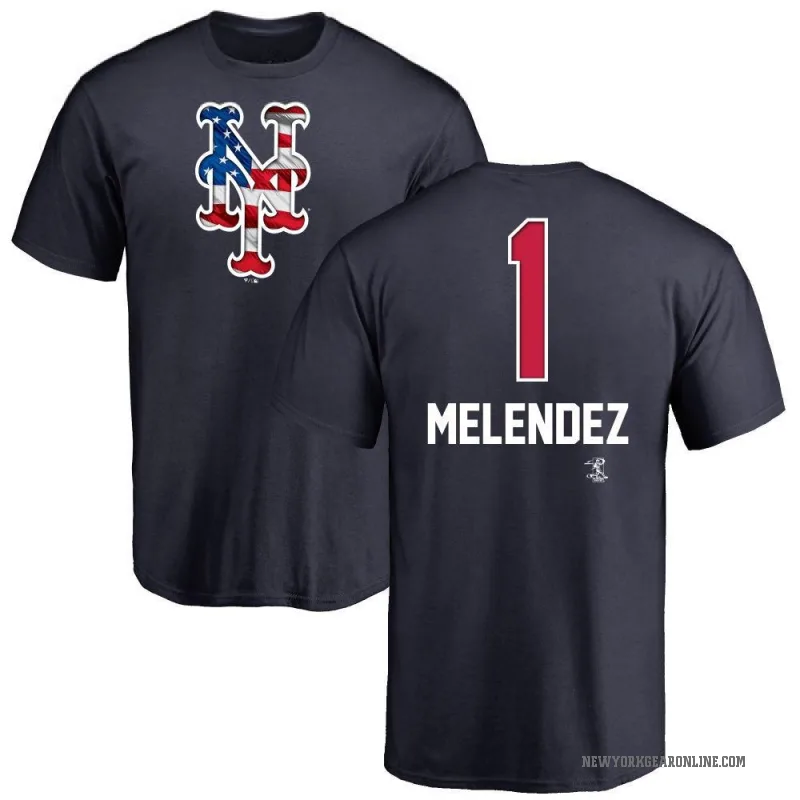 MJ Melendez Youth Navy New York Mets Name and Number Banner Wave T-Shirt -