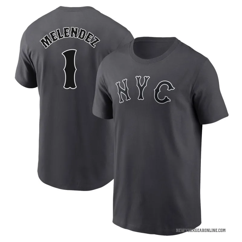 MJ Melendez Youth New York Mets Graphite 2024 City Connect Fuse T-Shirt