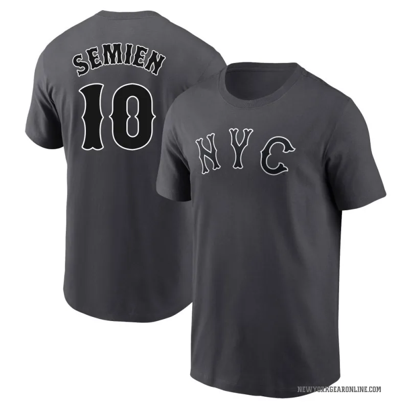 Marcus Semien Youth New York Mets Graphite 2024 City Connect Fuse T-Shirt