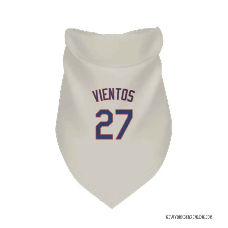 Mark Vientos  Cream New York Mets  Cat & Dog Pet Bandana