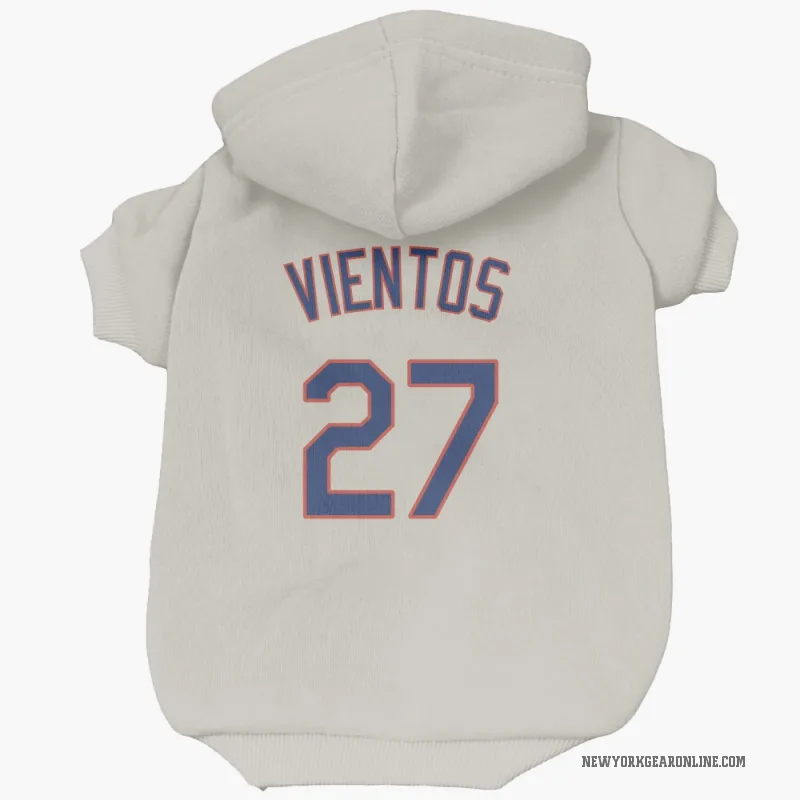 Mark Vientos  Cream New York Mets  Cat & Dog Pet Hoodie