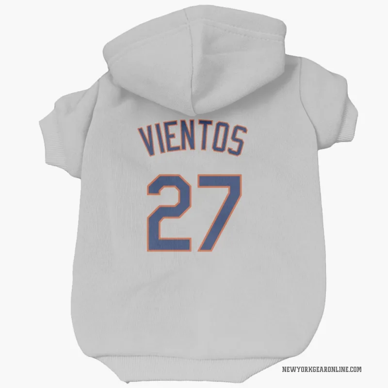 Mark Vientos  Gray New York Mets  Cat & Dog Pet Hoodie