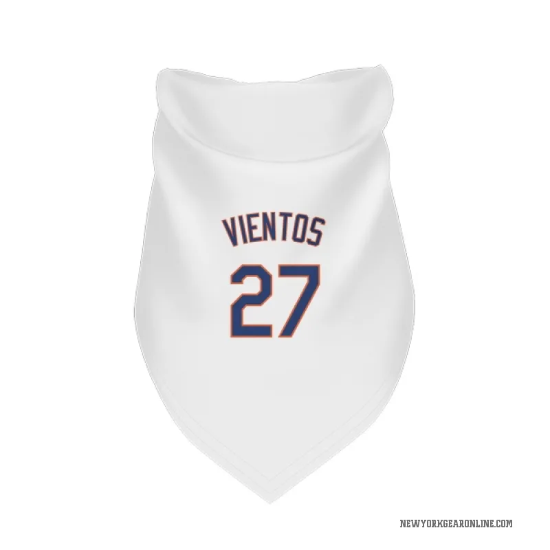 Mark Vientos  White New York Mets  Cat & Dog Pet Bandana