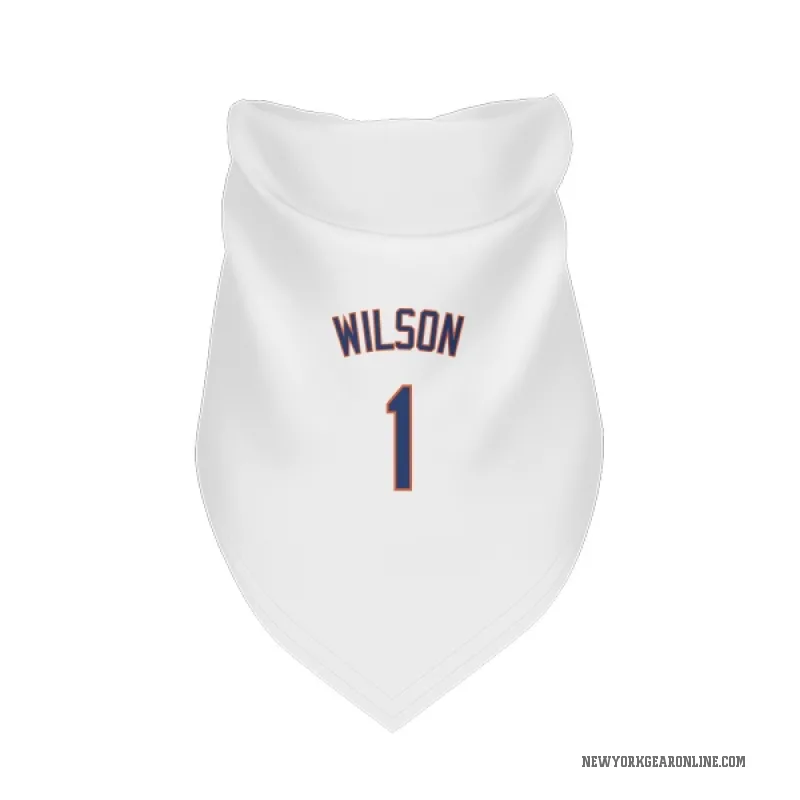 Mookie Wilson  White New York Mets  Cat & Dog Pet Bandana