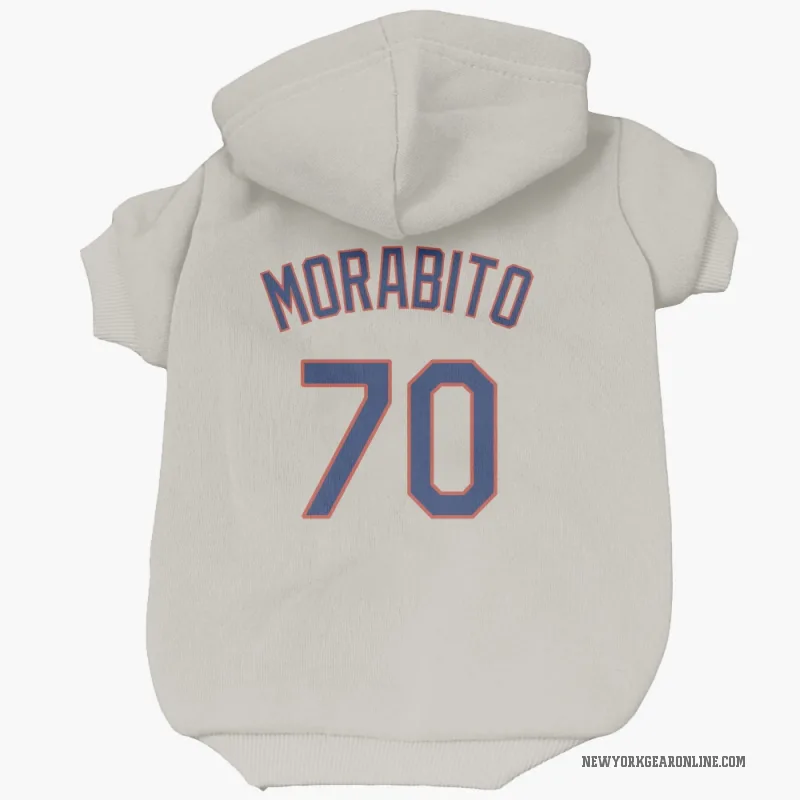 Nick Morabito  Cream New York Mets  Cat & Dog Pet Hoodie