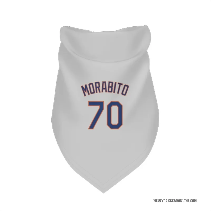 Nick Morabito  Gray New York Mets  Cat & Dog Pet Bandana