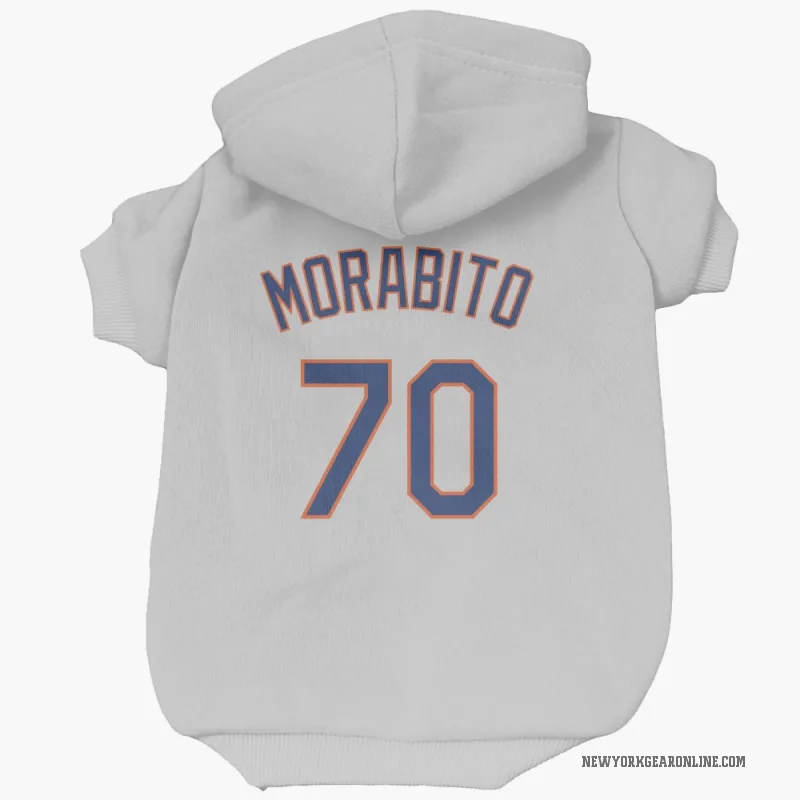 Nick Morabito  Gray New York Mets  Cat & Dog Pet Hoodie