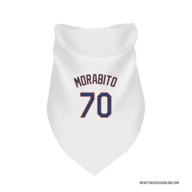 Nick Morabito  White New York Mets  Cat & Dog Pet Bandana