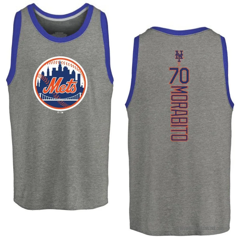 Nick Morabito Youth Ash New York Mets Backer Tank Top -