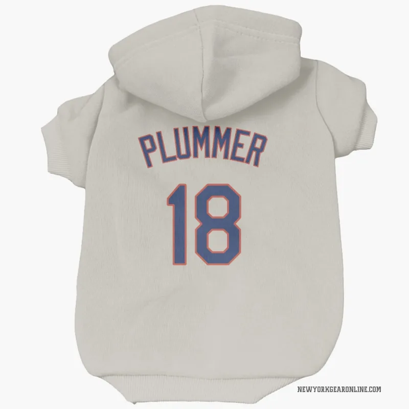 Nick Plummer  Cream New York Mets  Cat & Dog Pet Hoodie