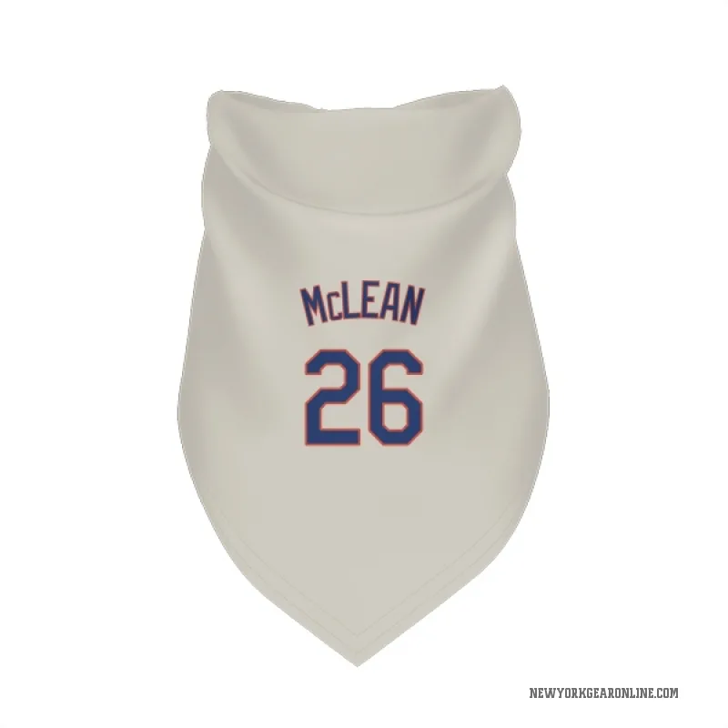 Nolan McLean  Cream New York Mets  Cat & Dog Pet Bandana