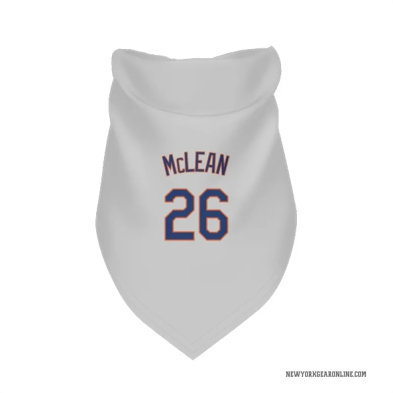 Nolan McLean  Gray New York Mets  Cat & Dog Pet Bandana