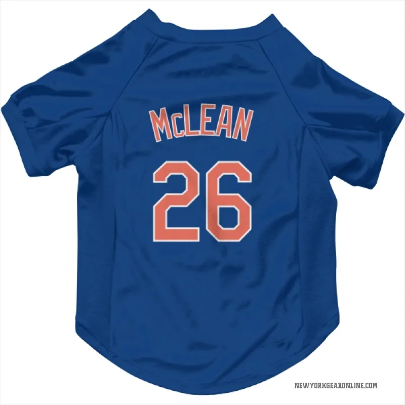 Nolan McLean  Royal New York Mets  Cat & Dog Pet Jersey