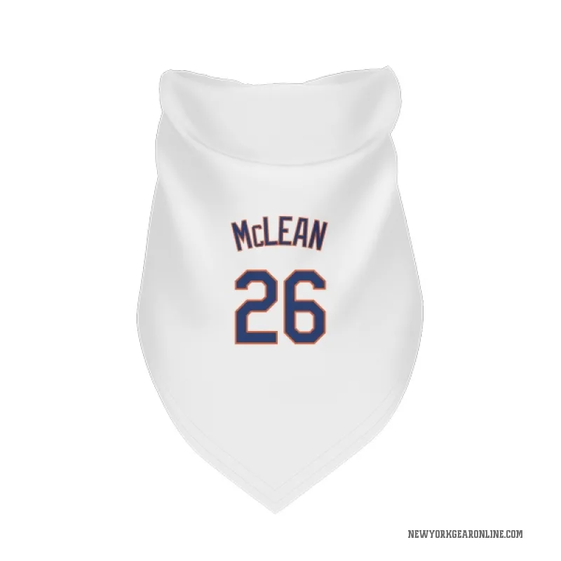 Nolan McLean  White New York Mets  Cat & Dog Pet Bandana
