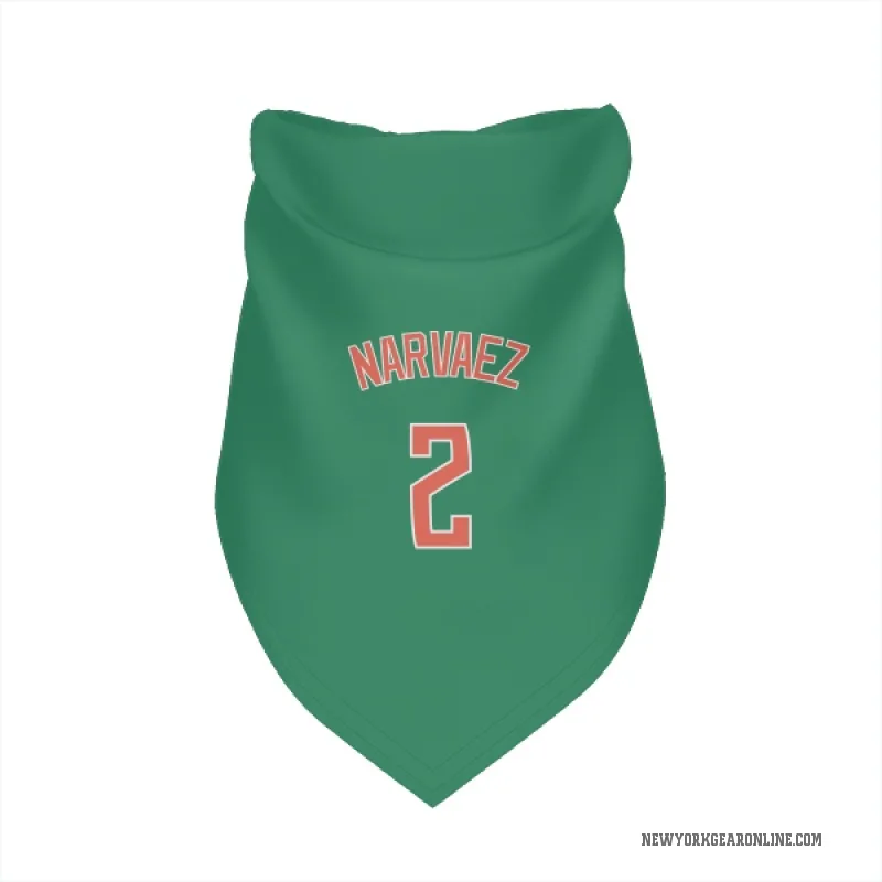 Omar Narvaez  Green New York Mets  Cat & Dog Pet Bandana