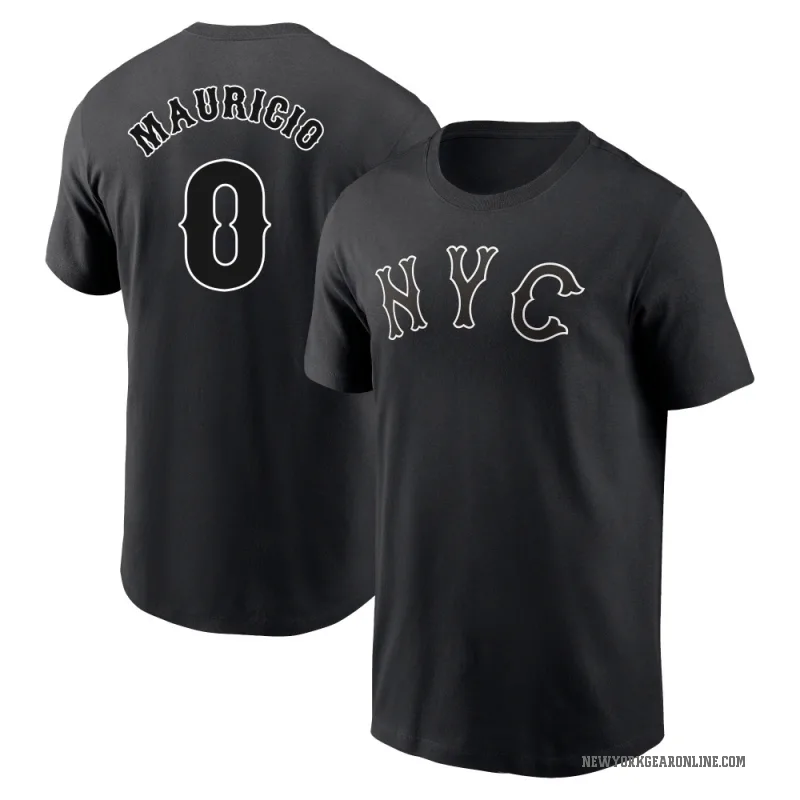 Ronny Mauricio Men's Black New York Mets 2024 City Connect T-Shirt