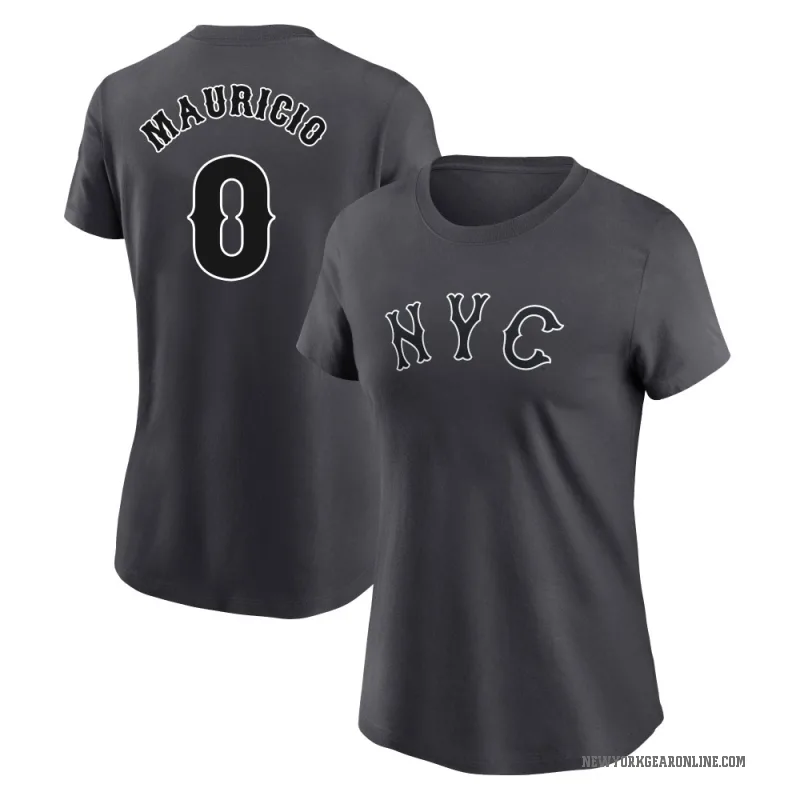 Ronny Mauricio Women's New York Mets Graphite 2024 City Connect Fuse T-Shirt