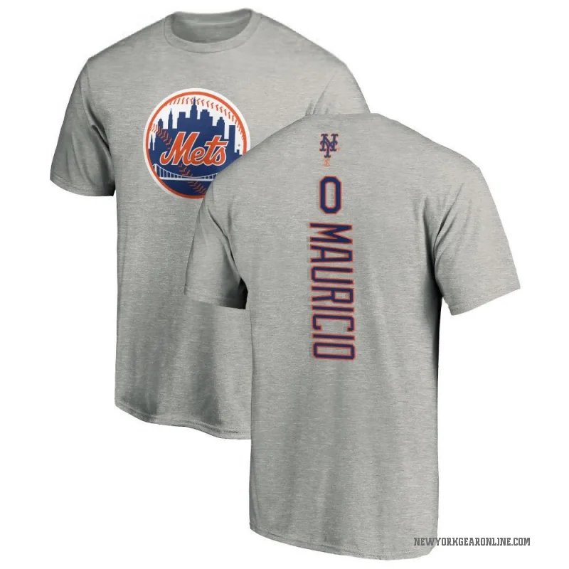 Ronny Mauricio Youth Ash New York Mets Backer T-Shirt -