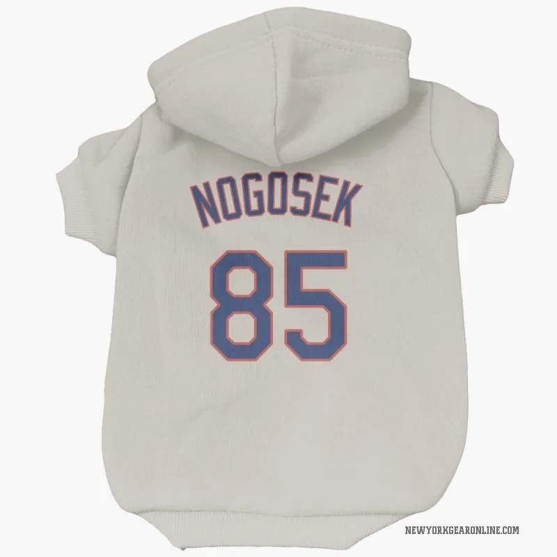 Stephen Nogosek  Cream New York Mets  Cat & Dog Pet Hoodie