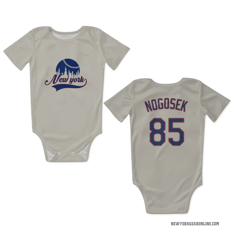 Stephen Nogosek  Cream New York Mets  Newborn & Infant Bodysuit