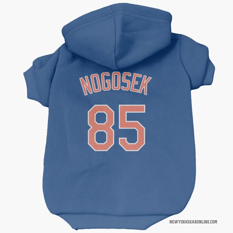 Stephen Nogosek  Royal New York Mets  Cat & Dog Pet Hoodie