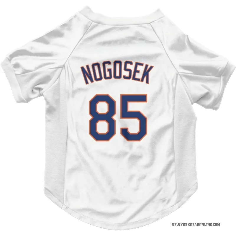Stephen Nogosek  White New York Mets  Cat & Dog Pet Jersey
