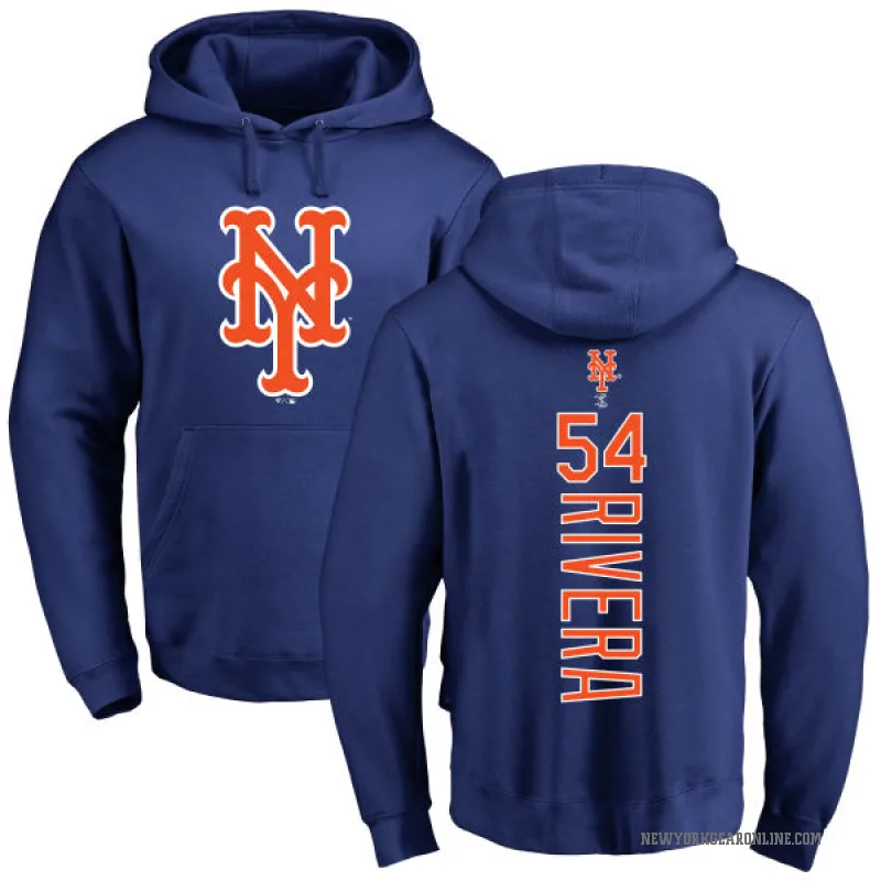 T.J. Rivera Youth Royal New York Mets Backer Pullover Hoodie