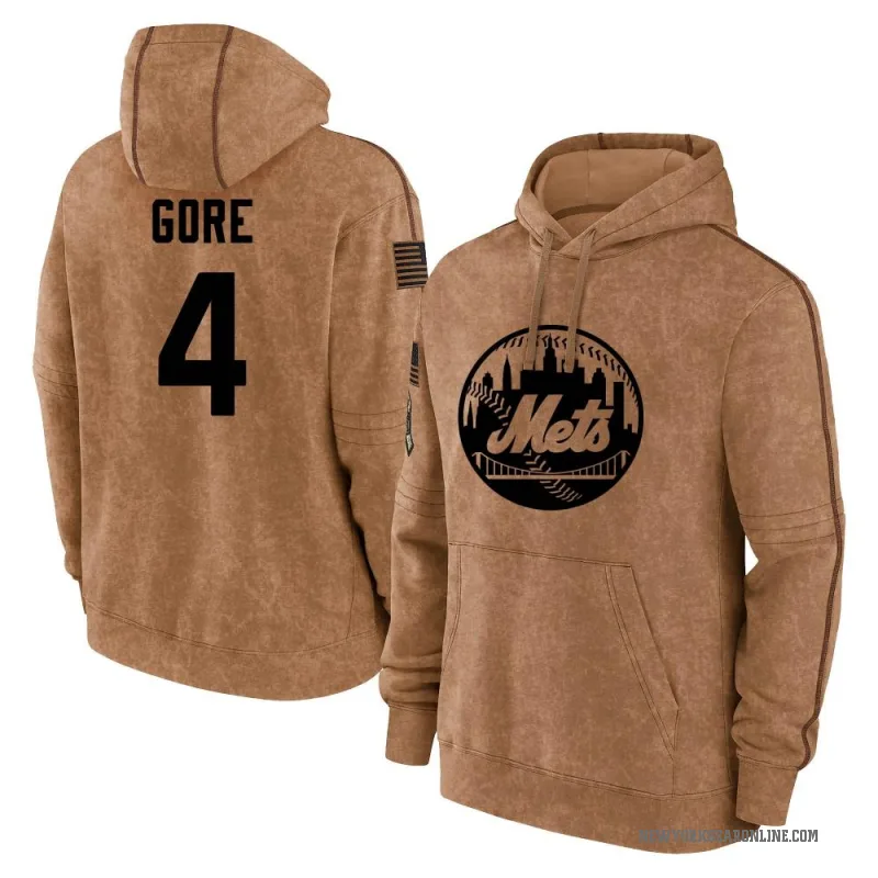 Terrance Gore Men's Brown New York Mets 2023 Salute to Service Club Pullover Hoodie