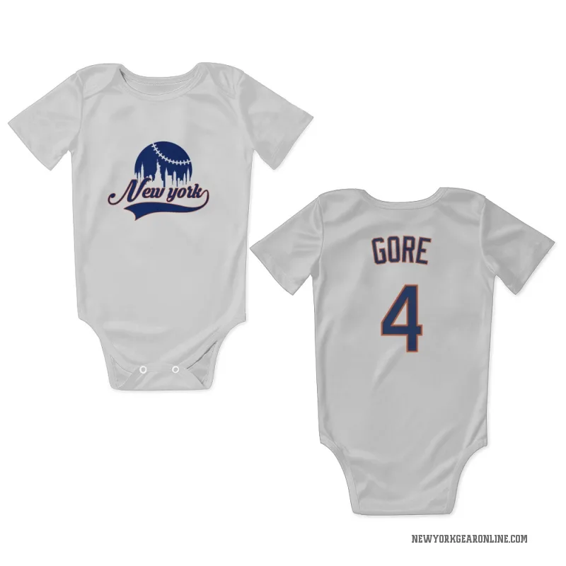 Terrance Gore  White New York Mets  Newborn & Infant Bodysuit