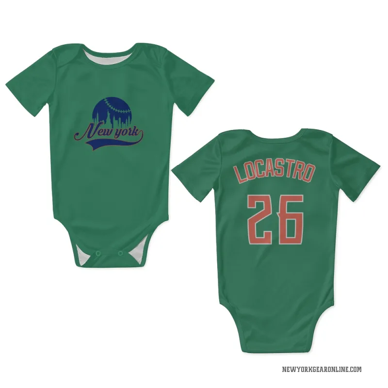Tim Locastro  Green New York Mets  Newborn & Infant Bodysuit