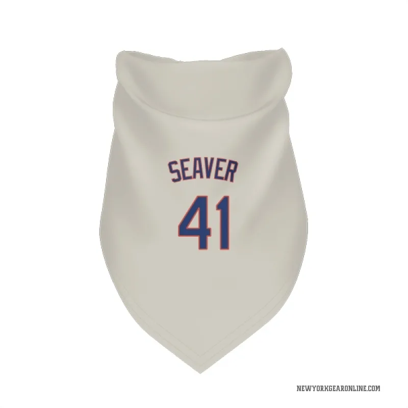 Tom Seaver  Cream New York Mets  Cat & Dog Pet Bandana