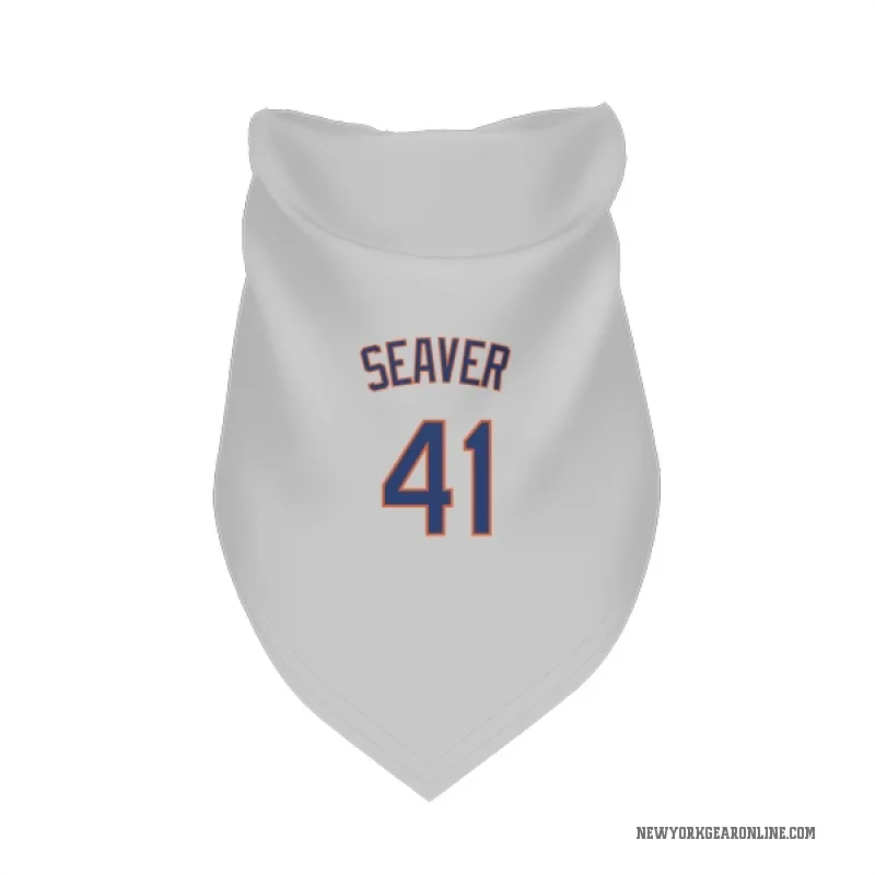 Tom Seaver  Gray New York Mets  Cat & Dog Pet Bandana
