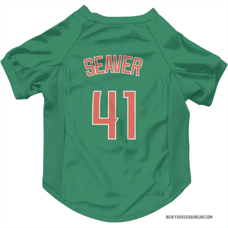 Tom Seaver  Green New York Mets  Cat & Dog Pet Jersey