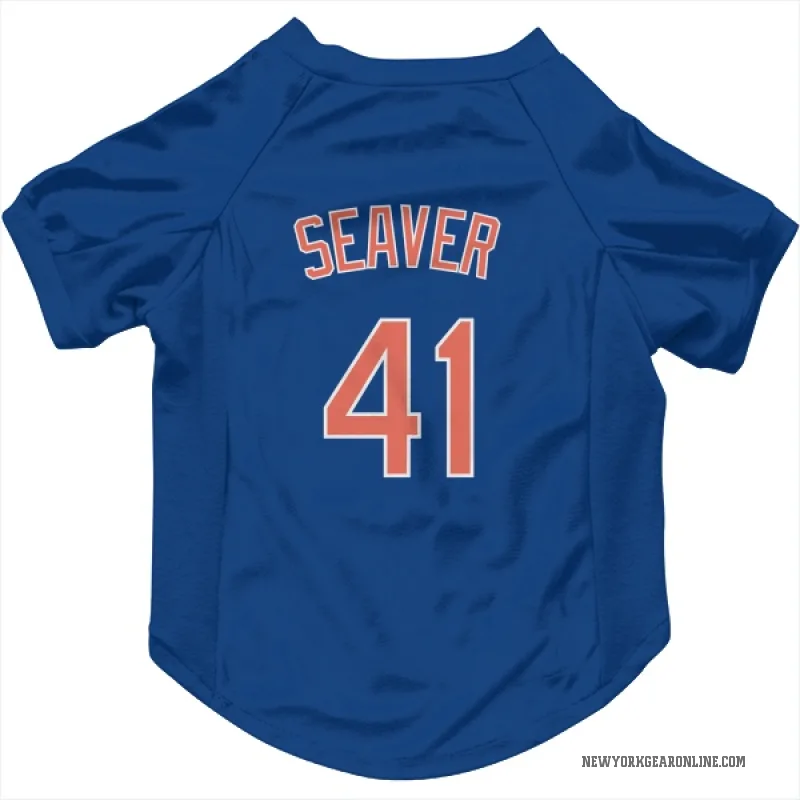 Tom Seaver  Royal New York Mets  Cat & Dog Pet Jersey