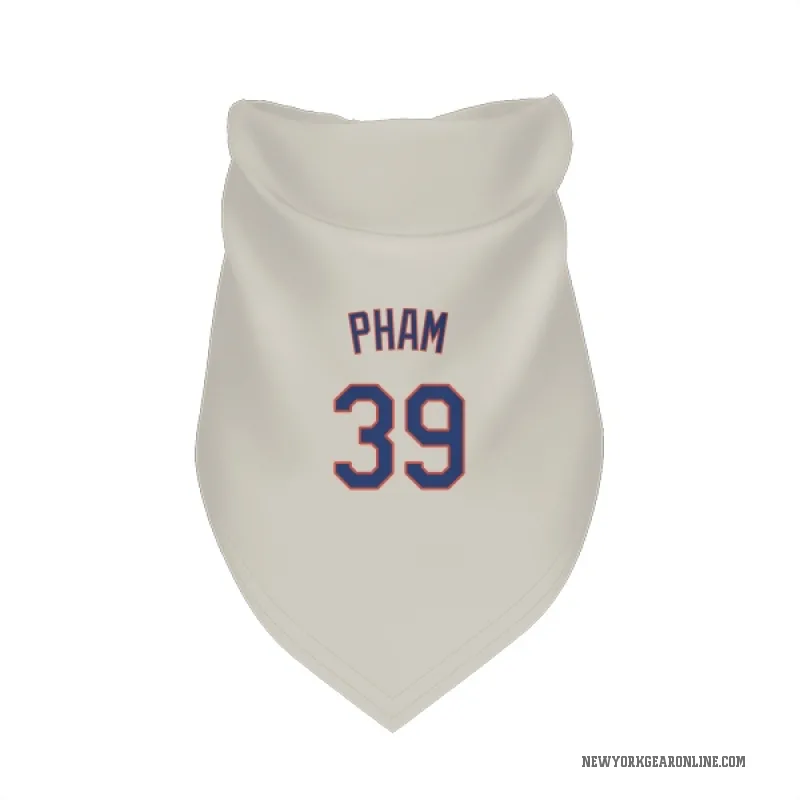 Tommy Pham  Cream New York Mets  Cat & Dog Pet Bandana
