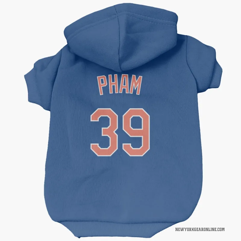 Tommy Pham  Royal New York Mets  Cat & Dog Pet Hoodie