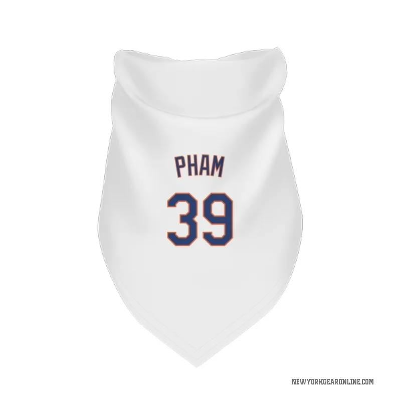 Tommy Pham  White New York Mets  Cat & Dog Pet Bandana