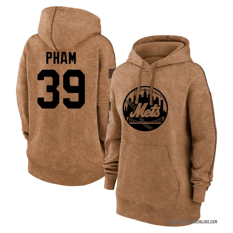 Tommy Pham Women's Brown New York Mets 2023 Salute to Service Pullover Hoodie