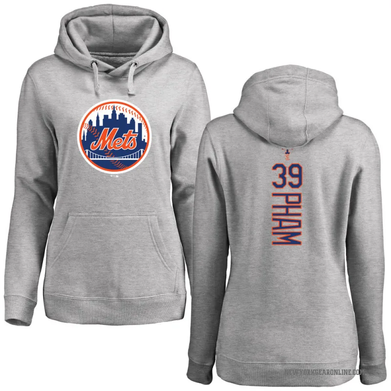 Tommy Pham Women's New York Mets Ash Backer Pullover Hoodie