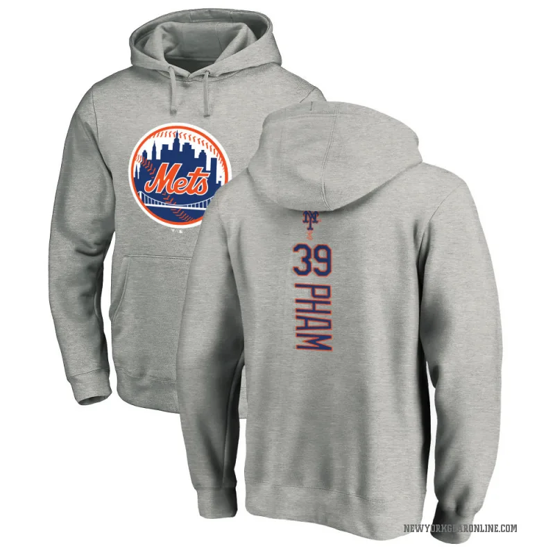 Tommy Pham Youth New York Mets Ash Backer Pullover Hoodie