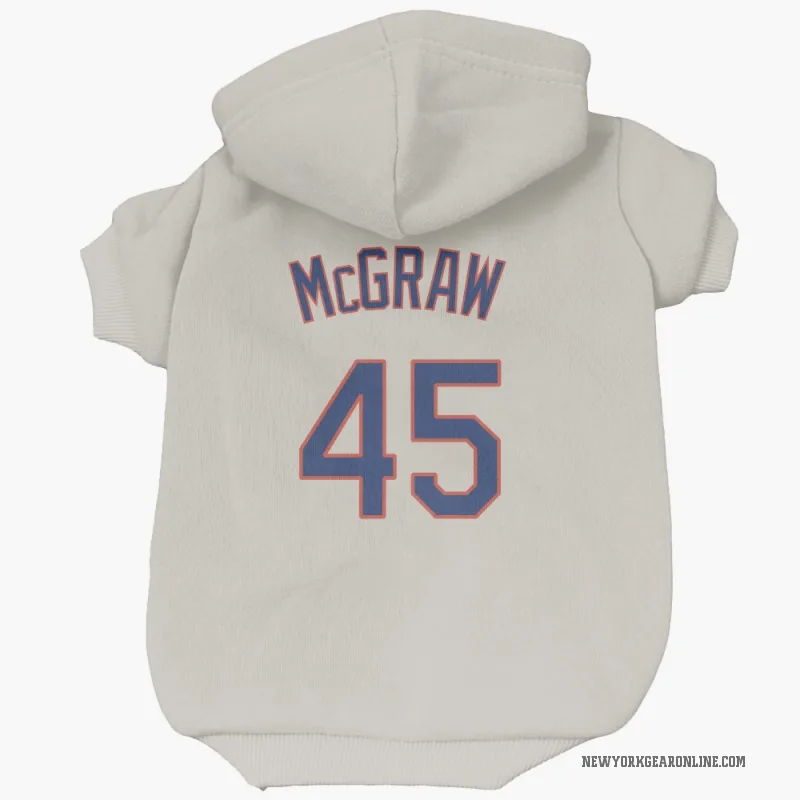 Tug McGraw  Cream New York Mets  Cat & Dog Pet Hoodie