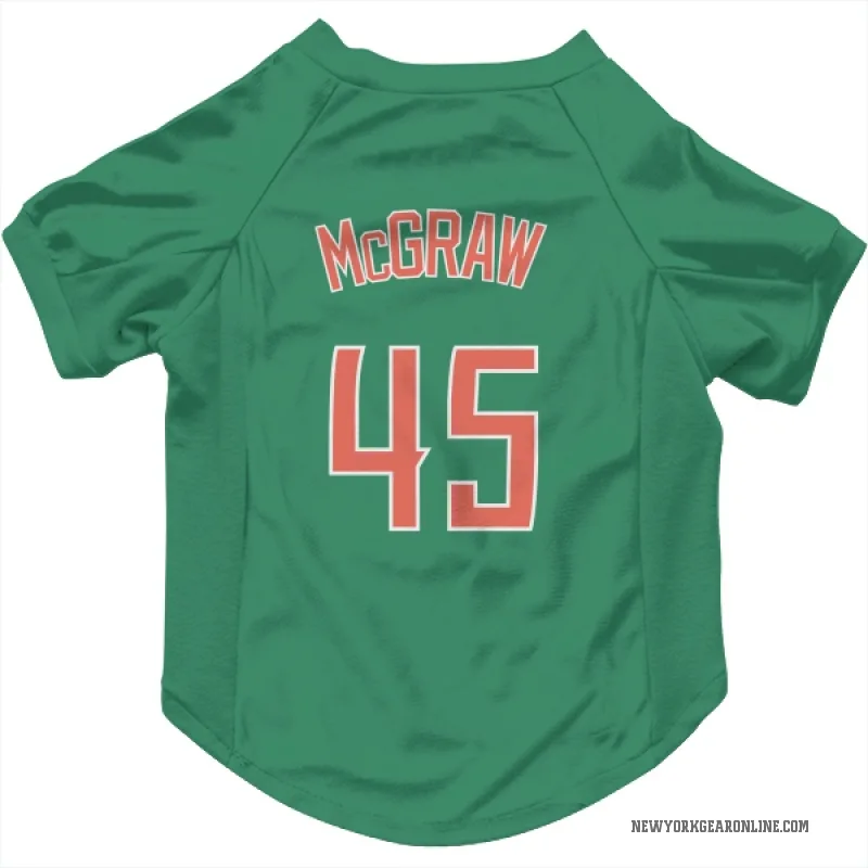 Tug McGraw  Green New York Mets  Cat & Dog Pet Jersey
