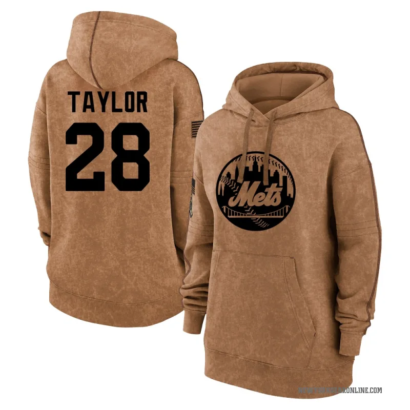 Tyrone Taylor Women's Brown New York Mets 2023 Salute to Service Pullover Hoodie