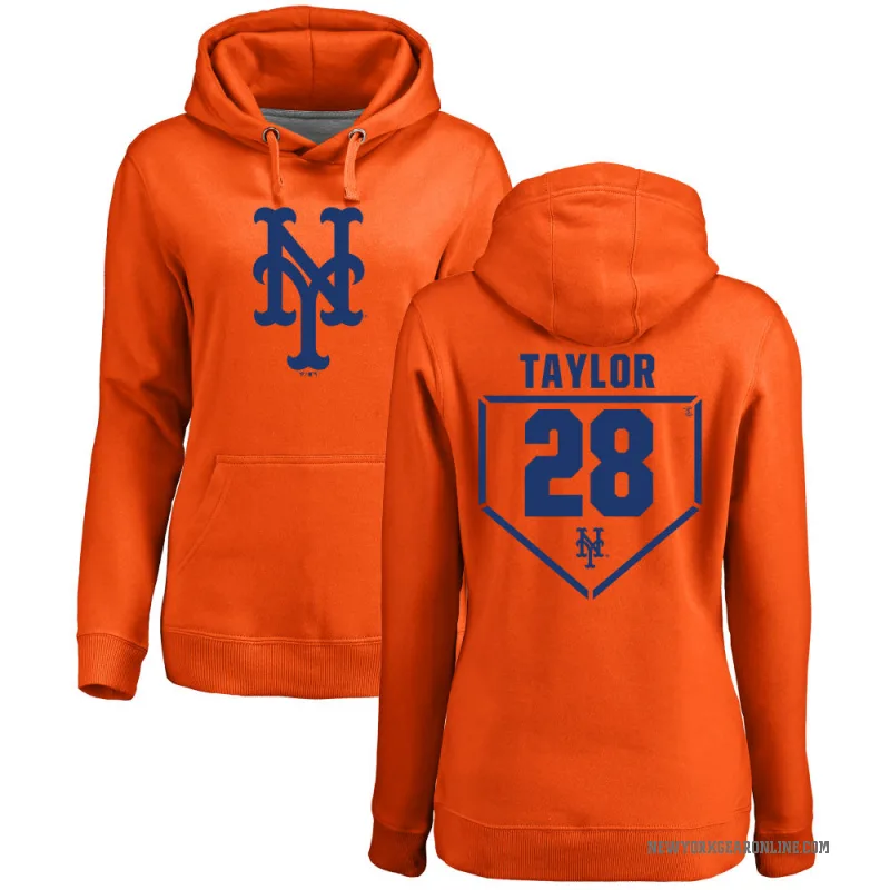 Tyrone Taylor Women's Orange New York Mets Branded RBI Pullover Hoodie -