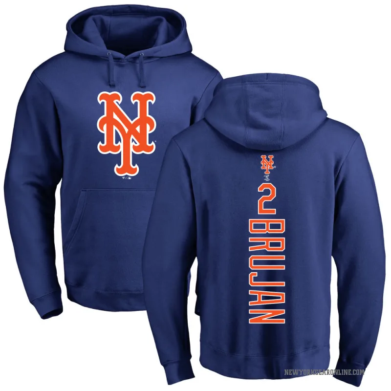Vidal Brujan Youth Royal New York Mets Backer Pullover Hoodie