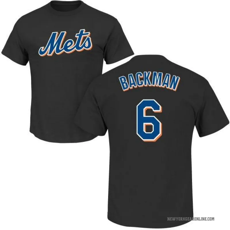 Wally Backman Men's Black New York Mets Roster T-Shirt -