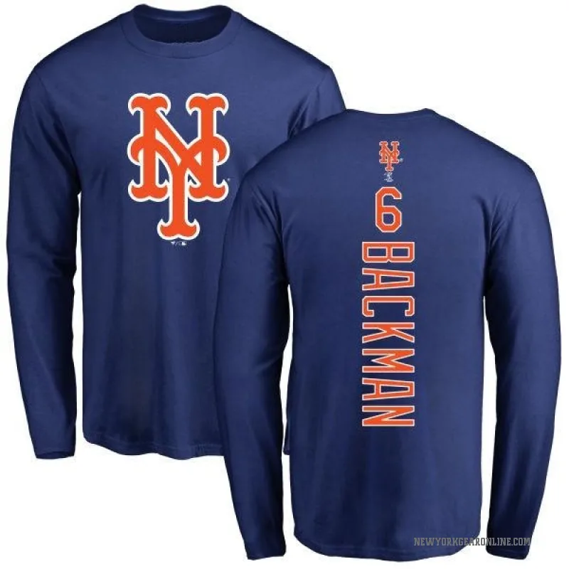 Wally Backman Youth Royal New York Mets Backer Long Sleeve T-Shirt -